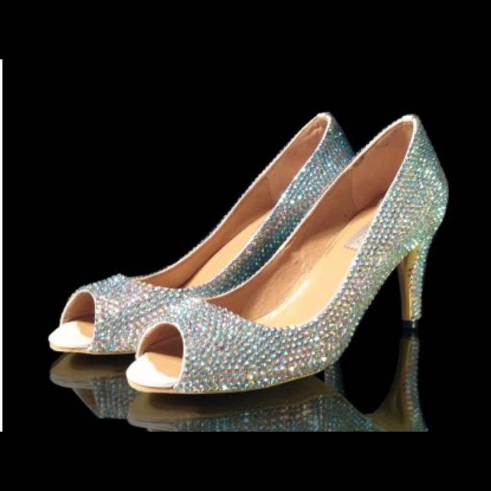 Coach and Four Sparkling Peep Toe Heels